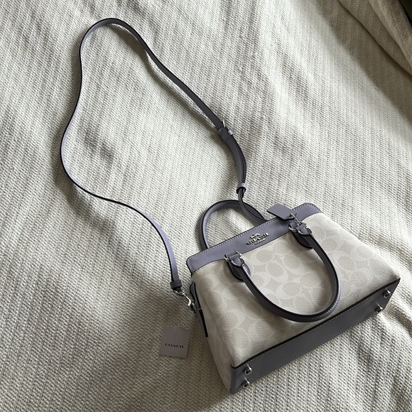 Coach Mini Darcie in Chalk/Mist NWT. - Picture 9 of 13